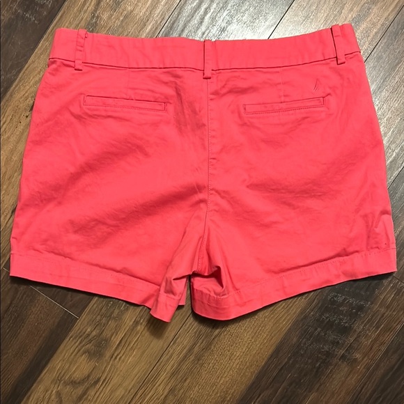 Nautica Pink Bermuda Shorts Tailored Cotton Twill - Picture 4 of 4